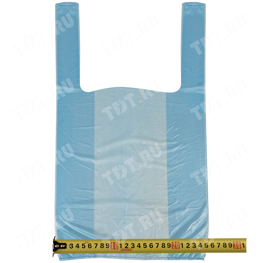 Пакет майка ПНД цветной в ассортименте, 24+12*44см, 8 мкм, 100шт.