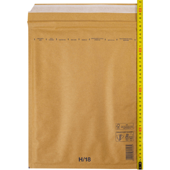 Бурый крафт пакет с прослойкой, 29*37 см, H-18-G (H/5)