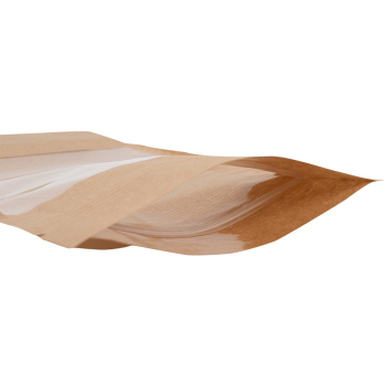 Крафт дой-пак с zip lock, прямоугольное окно 10 см, 12*6*18.5 см, 50 шт. Крафт дой-пак с zip lock, прямоугольное окно 10 см, 12*6*18.5 см, 50 шт.