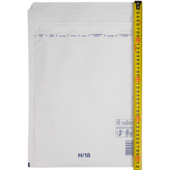 Белый крафт пакет с прослойкой, 29*37 см, H-18 (H/5)